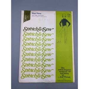 Vintage 1974 Stretch & Sew‎ Boys Pants Sewing Pattern No 925 Waist 20-28